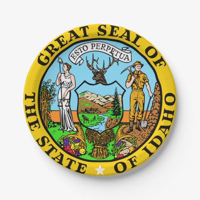 Prato De Papel Idaho (Frente)