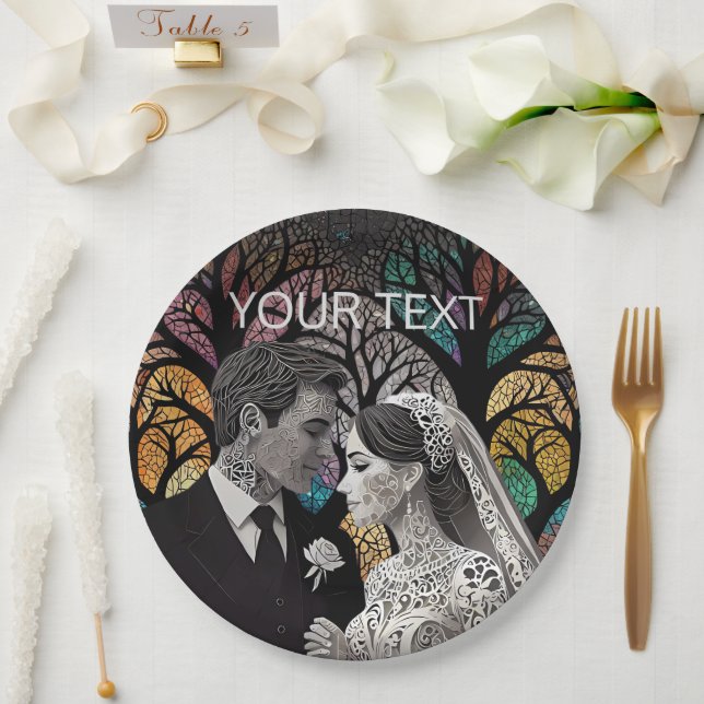 Prato De Papel Ideias de casamento e presentes (Casamento)