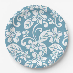 PRATO DE PAPEL ILHA PLUMÉRIA (AZUL SLATE)