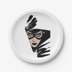 Prato De Papel Ilustração da Capa da Catwoman: As Garras Estão à