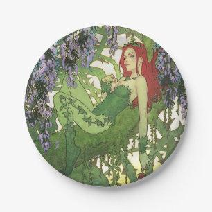 Prato De Papel Ilustração da Capa do Batman Rebirth Poison Ivy