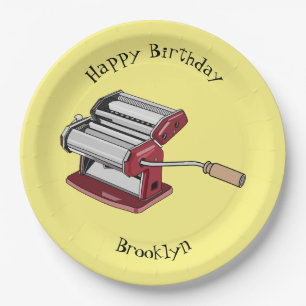 Prato De Papel Ilustração de desenho do fabricante de massas