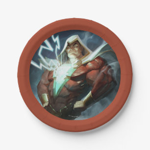 Prato De Papel Ilustração Infinita do Shazam de Crise