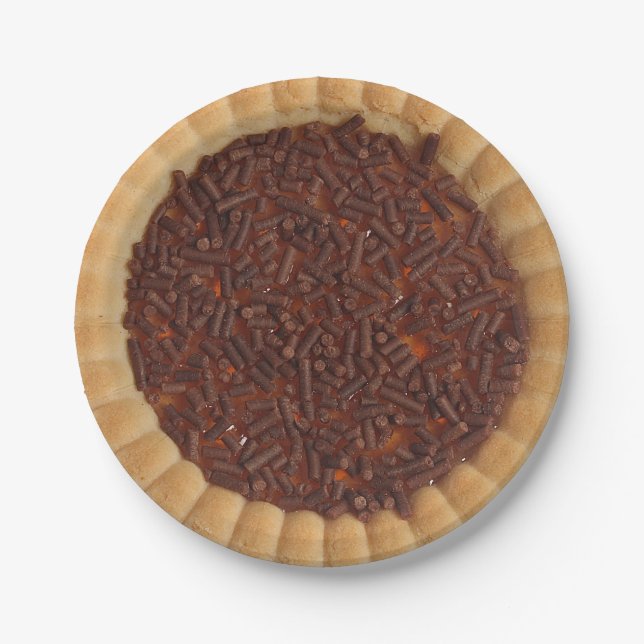 Prato De Papel Imagem de Biscoito de Bolinho de Atalho (Frente)