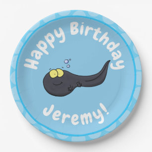 Prato De Papel Imagem de desenho animado de girino divertido