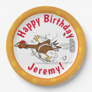 Prato De Papel Imagem legal de desenho animado de frango engraça