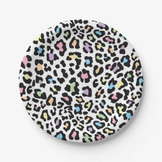 Prato De Papel Impressão Bonito e colorida em animais