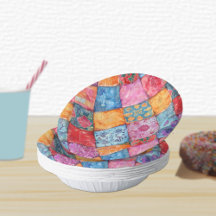 Impressão Colorida de Patchwork Monograma