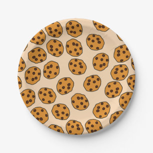 Prato De Papel impressão de biscoito em placas de papel creme
