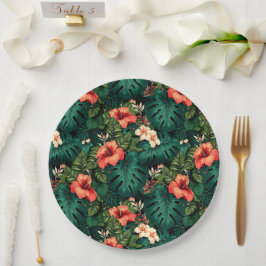 Prato De Papel Impressão havaiano