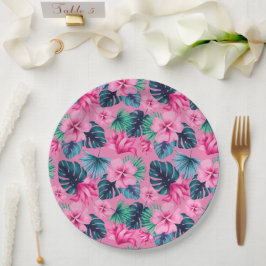 Prato De Papel Impressão havaiano