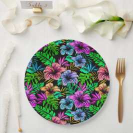 Prato De Papel Impressão havaiano