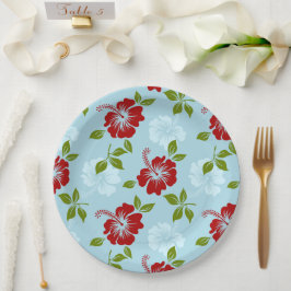 Prato De Papel Impressão havaiano