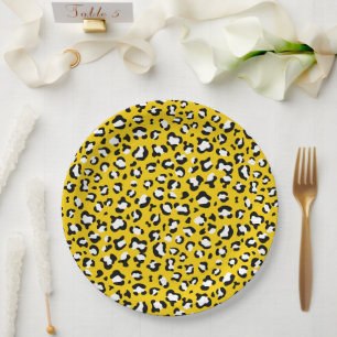 Prato De Papel Impressão Leopardo, Manchas Leopardo, Leopardo Ama