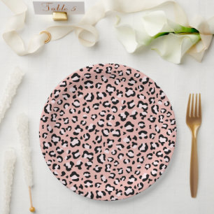 Prato De Papel Impressão Leopardo, Manchas Leopardo, Leopardo Ros