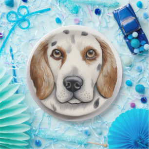 Prato De Papel Inglês Setter Dog 3D Inspirado