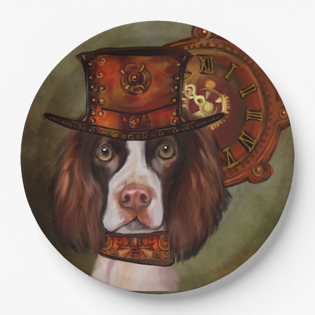 Prato De Papel Inglês Springer Spaniel (Frente)