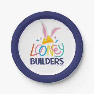 Prato De Papel INSETOS BUNNY BUILDERS™ Logotipo empilhado do dur