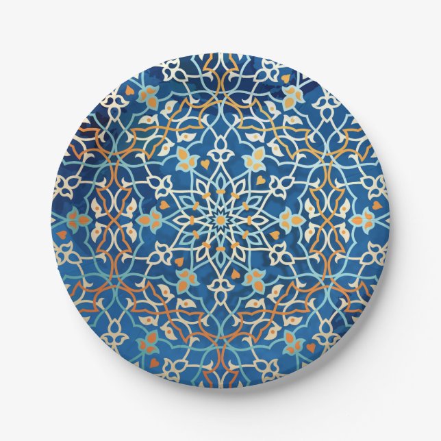 Prato De Papel Inspiração Mandala (Frente)