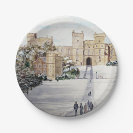 Prato De Papel Inverno no Castelo de Windsor