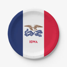 Prato De Papel Iowan Flag, Flag of Iowa