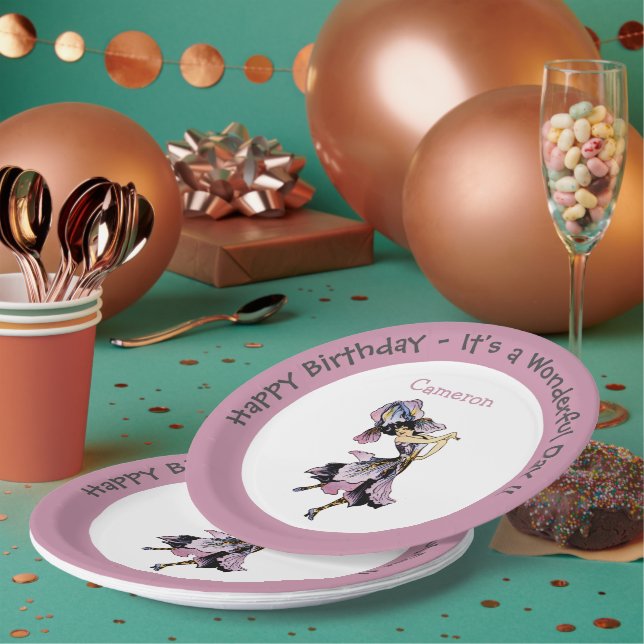 Prato De Papel Íris - Abastecimento da Flor Whimsical Fleur-de-Li (Múltiplo)