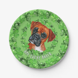 Prato De Papel Irish Boxer