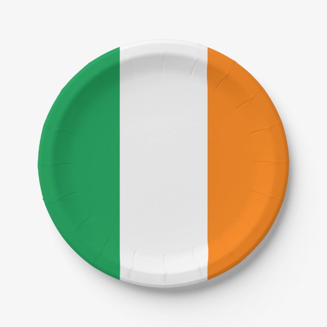 Prato De Papel Irish (Irish) Flag (Frente)