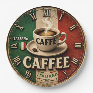 Prato De Papel Italian Coffee Rustic Kitchen Vintage Espresso