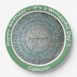 Prato De Papel Itens de Grupo de Referência do Santo Regis Mounta