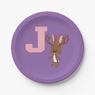 Prato De Papel J é para Jackalope