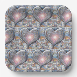 Prato De Papel Janela do Meu Coração