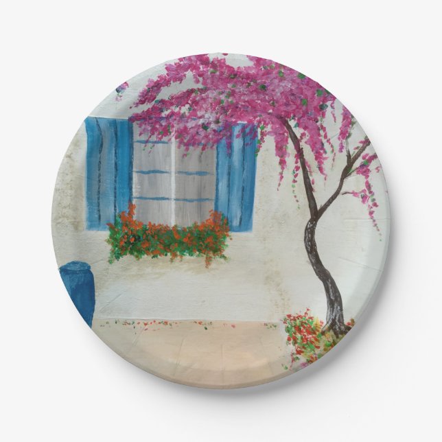 Prato De Papel janela grega (Frente)