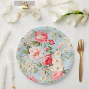 Prato De Papel Jardim da Flor do País Inglês