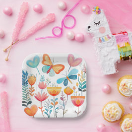 Prato De Papel Jardim de Borboleta 1