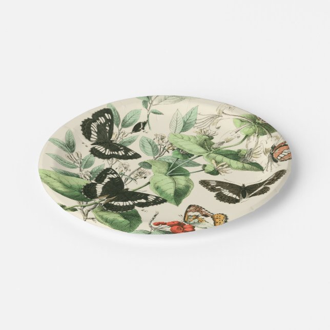 Prato De Papel Jardim de Borboletas e Flores (Inclinado)