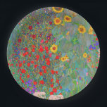 Prato De Papel Jardim de Fazenda de Gustav Klimt com girassóis<br><div class="desc">Jardim de Fazenda de Gustav Klimt com Placas de Papel Girassóis.</div>