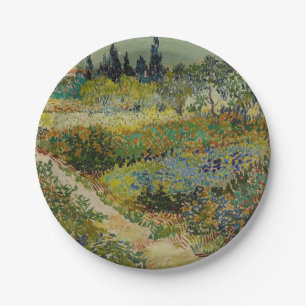 Prato De Papel Jardim de Van Gogh em Arles Floral Impressionista