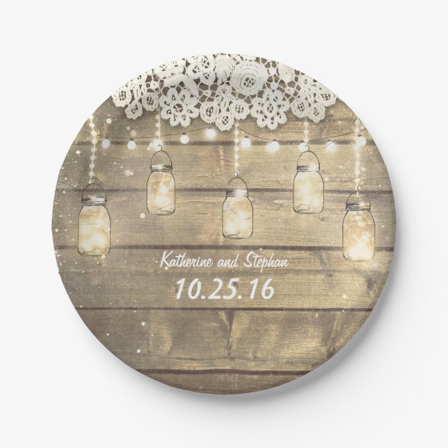 Prato De Papel jares-de-pedras russa luzes de corda (Frente)