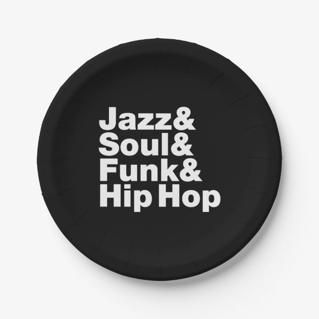 Prato De Papel Jazz & alma & funk & Hip Hop (Frente)