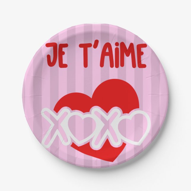 Prato De Papel Je t’aime. (Frente)