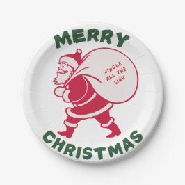 Prato De Papel Jingle All The Way