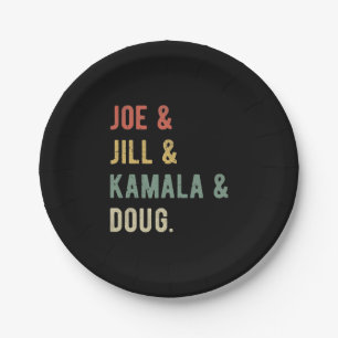 Prato De Papel Joe & Jill & Kamala & Doug I