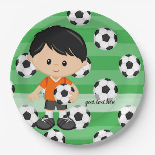 Prato De Papel Jogador de futebol