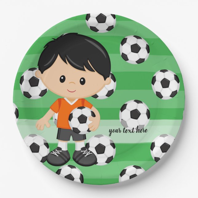 Prato De Papel Jogador de futebol (Frente)