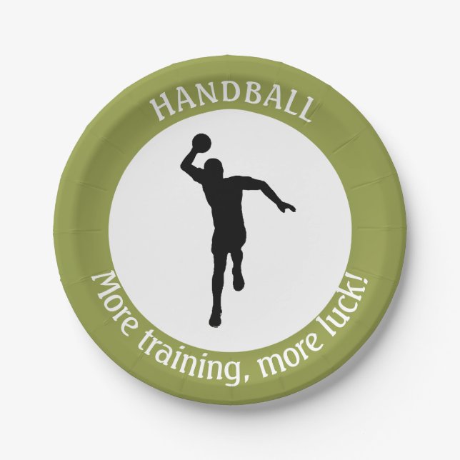 PRATO DE PAPEL JOGADOR DE HANDBALL (Frente)