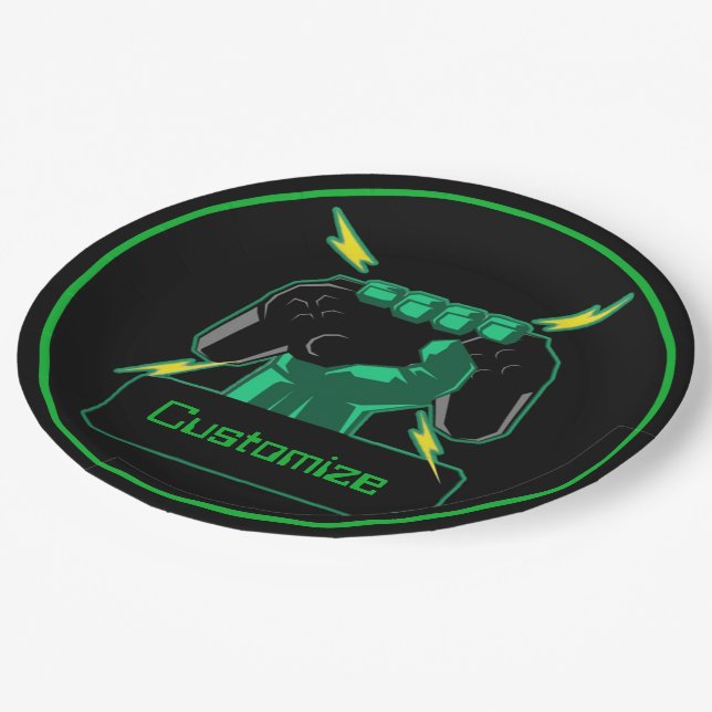 Prato De Papel Jogador de potência personalizado (Inclinado)