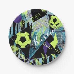 Prato De Papel jogo de bola de esportes de futebol
