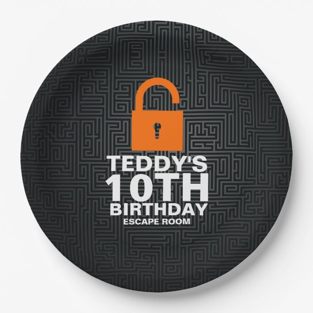 Prato De Papel Jogo do mistério de assassinato da festa de (Frente)