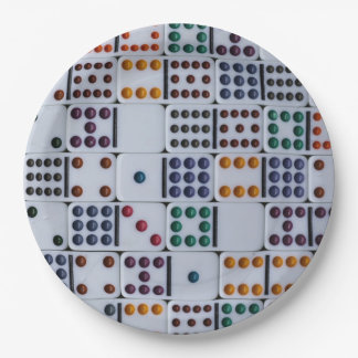 Prato De Papel Jogo Números de Dominos